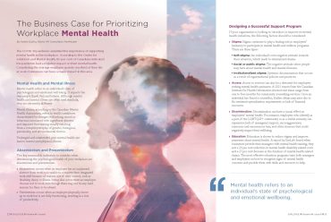 The Business Case for Prioritizing Workplace Mental Health